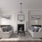 Ekena Millwork Wakefield Ceiling Medallion (Fits Canopies up to 3 5/8"), Hnd-Painted Americana, 11 3/4"OD x 1 1/4"P CM11WAAMF - alternate 5